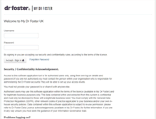 Tablet Screenshot of my.drfoster.co.uk